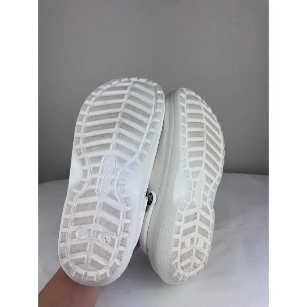 Crocs Insulated White with Grey Junior size 6